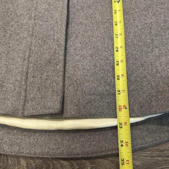 Pendleton Cascade Wool Campbell Pea Coat Gray Wmns Sz S Hooded Lined Parka Zip - Picture 10 of 11